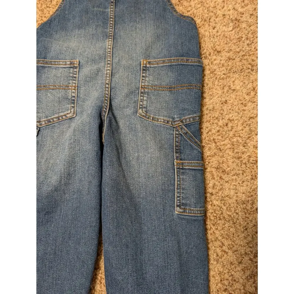 OshKosh B’gosh Vestbak Kids Blue Jeans Bib Overalls Denim Size 5T Toddler